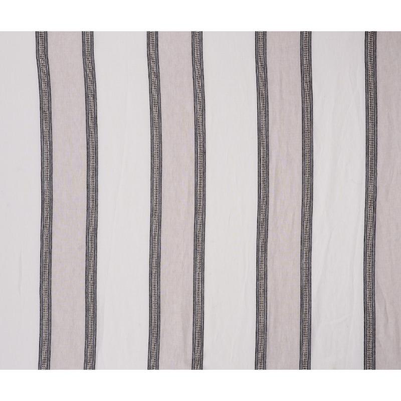 Schumacher Senita Stripe Sheer Neutral Fabric