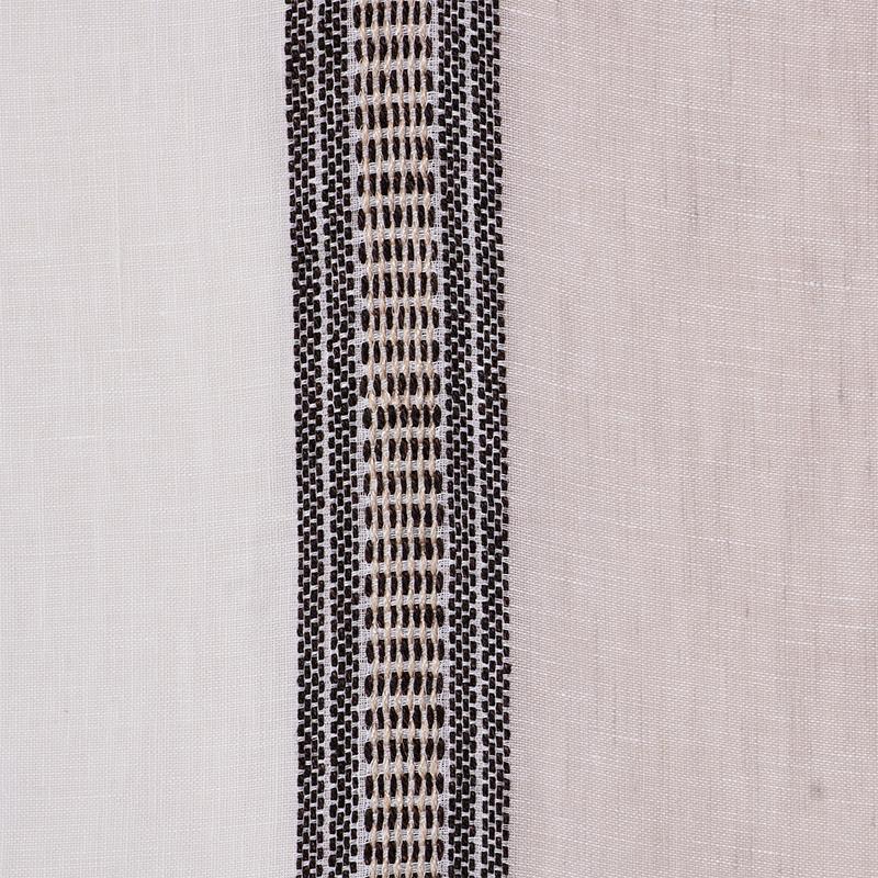 Schumacher Senita Stripe Sheer Neutral Fabric