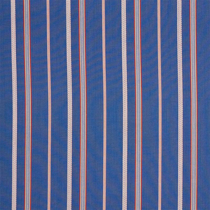 Schumacher Kayenta Stripe Blue Fabric