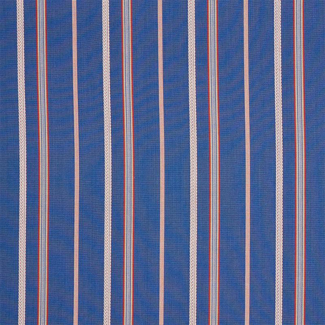 Schumacher Kayenta Stripe Blue Fabric