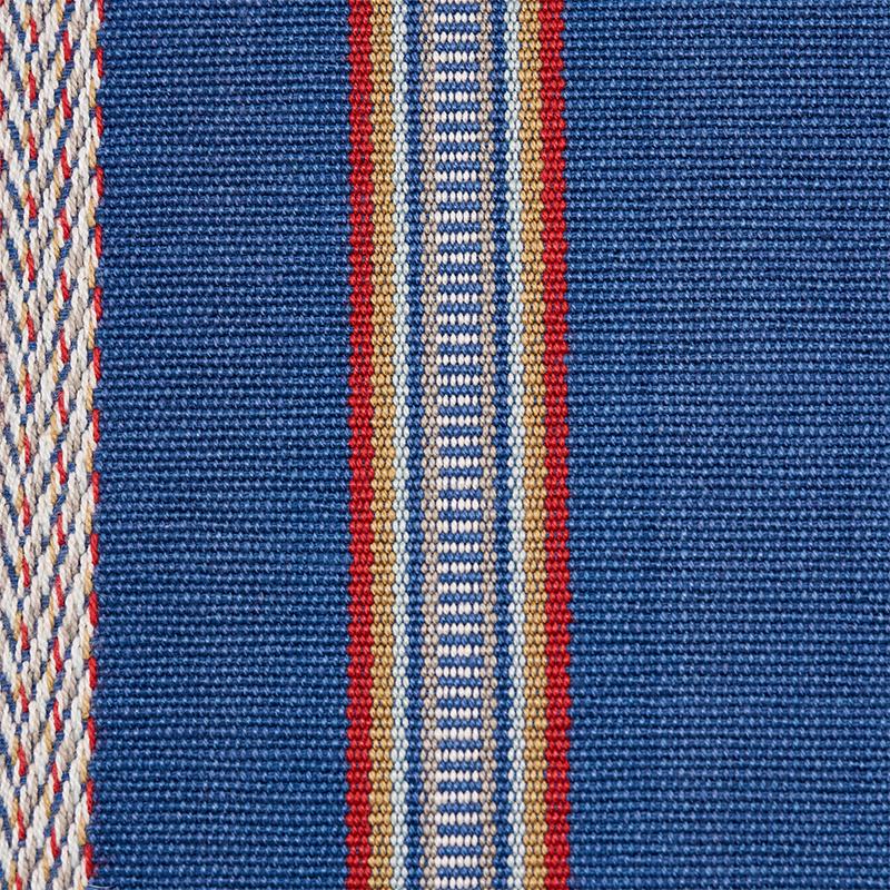 Schumacher Kayenta Stripe Blue Fabric
