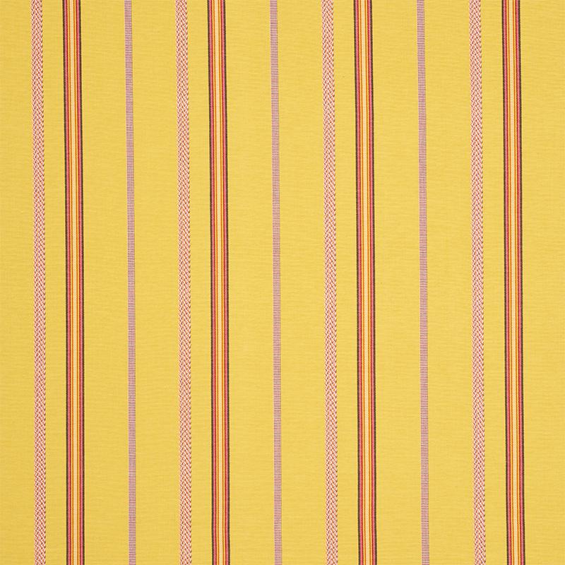 Schumacher Kayenta Stripe Yellow Fabric