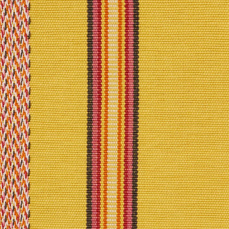 Schumacher Kayenta Stripe Yellow Fabric