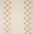 Schumacher Chamizal Embroidery Orange & Pink Fabric