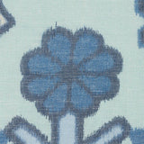 Schumacher Chuska Warp Print Blue Fabric