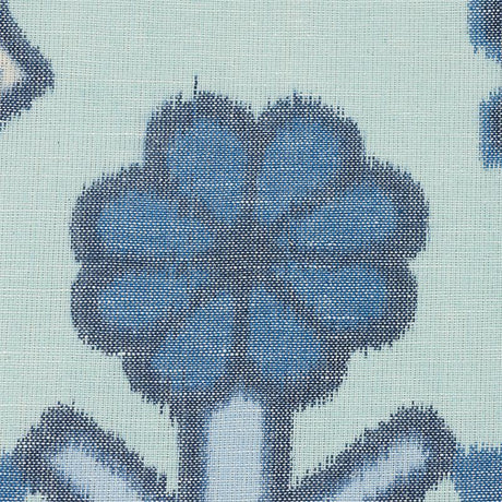Schumacher Chuska Warp Print Blue Fabric
