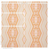 Schumacher Bayeta Embroidery Pink & Orange Fabric