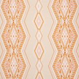 Schumacher Bayeta Embroidery Pink & Orange Fabric