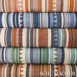 Schumacher Zuni Stripe Blue Fabric