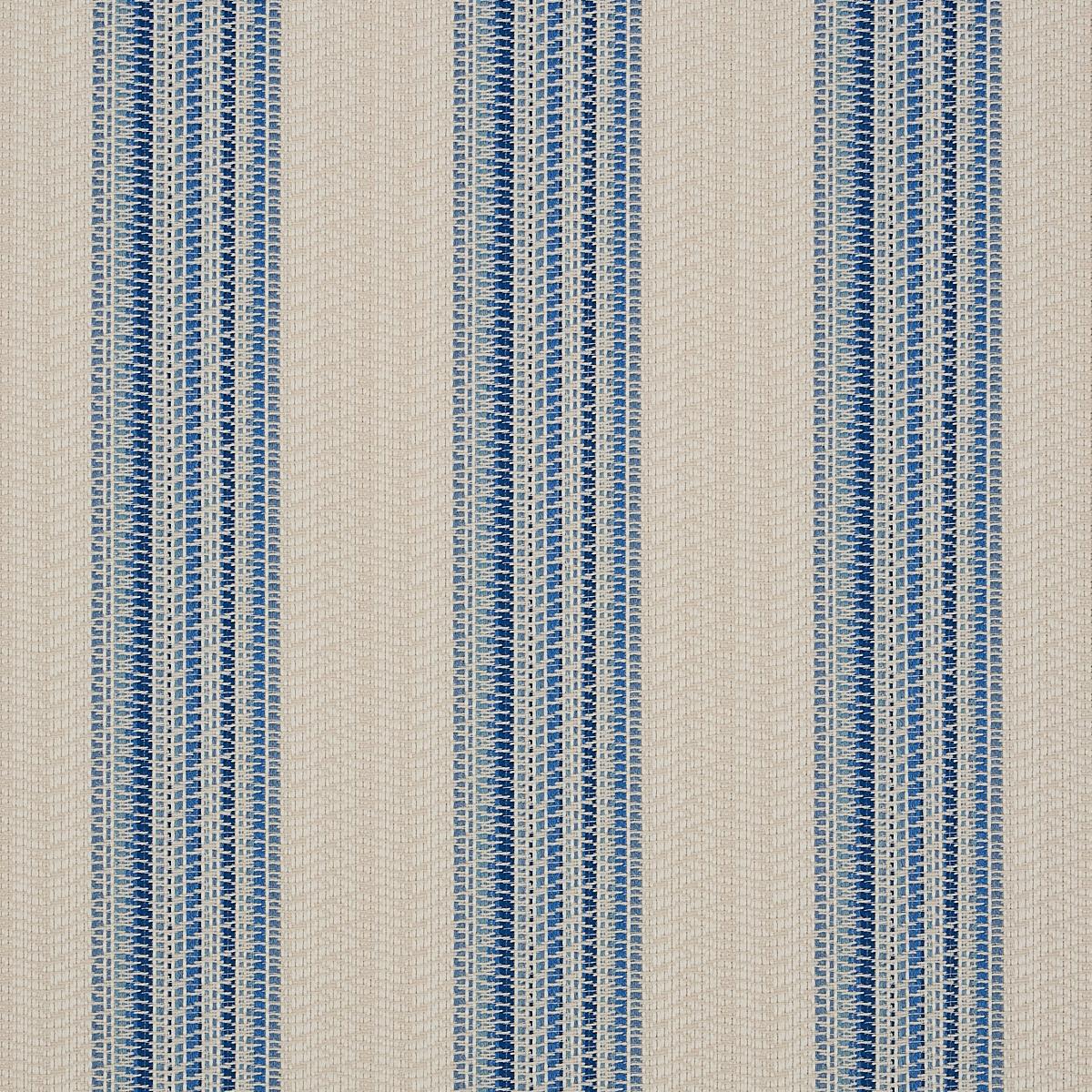 Schumacher Bendita Stripe Indoor/Outdoor Blue Fabric