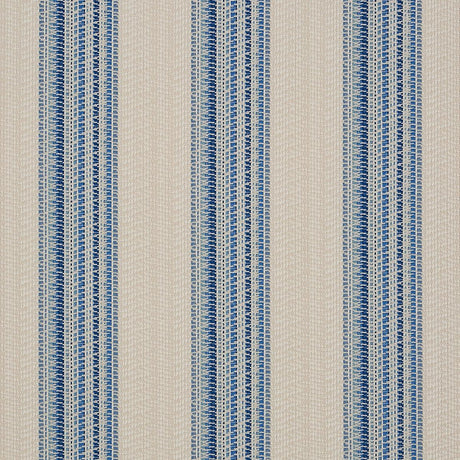 Schumacher Bendita Stripe Indoor/Outdoor Blue Fabric