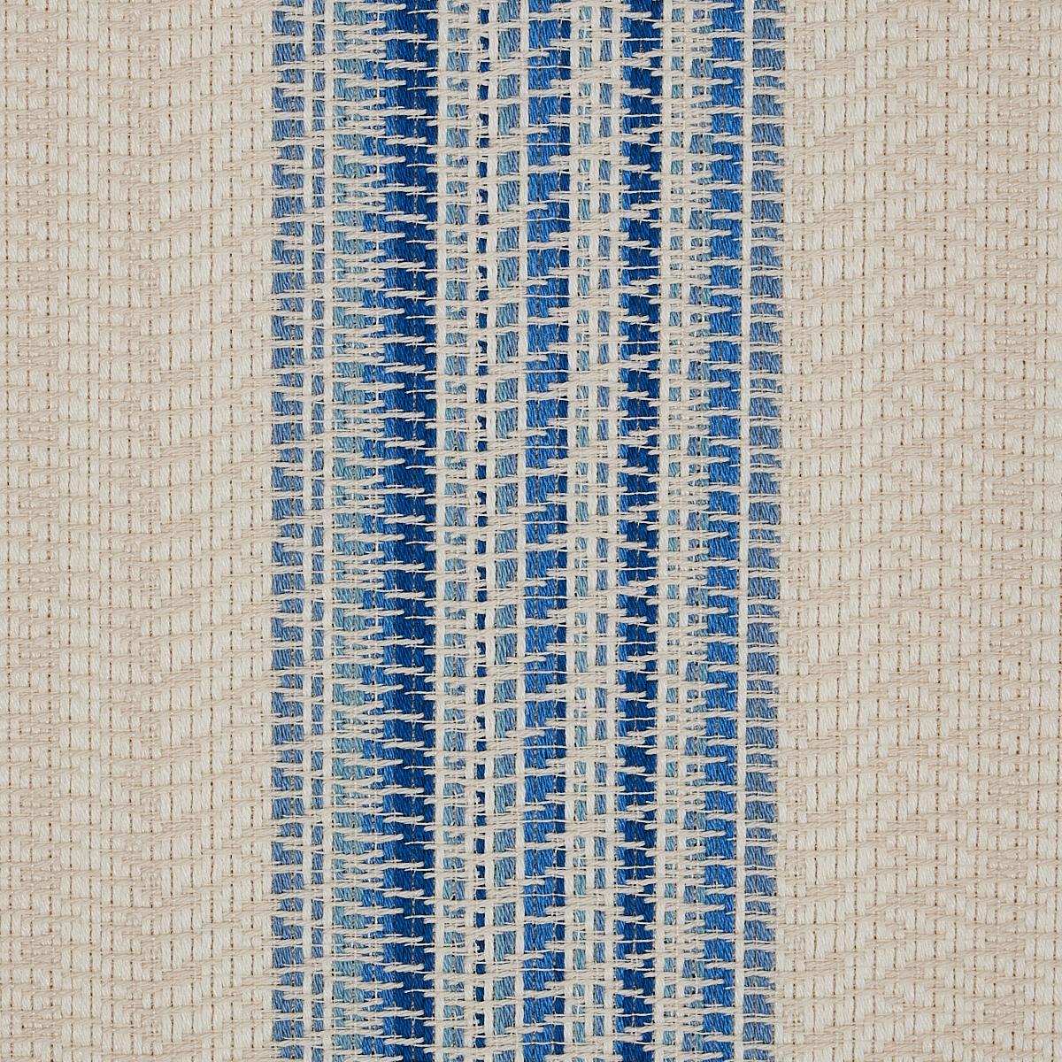 Schumacher Bendita Stripe Indoor/Outdoor Blue Fabric