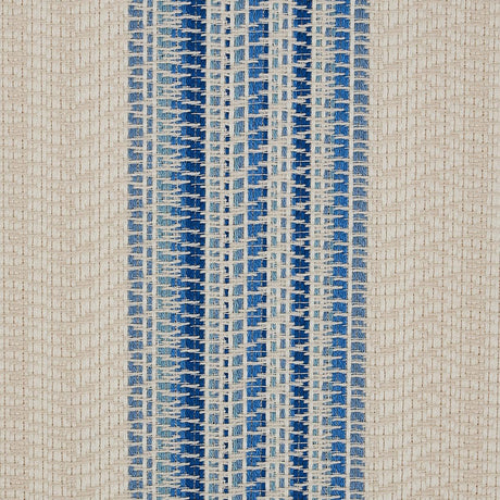 Schumacher Bendita Stripe Indoor/Outdoor Blue Fabric