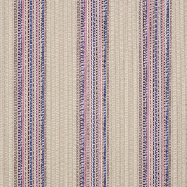 Schumacher Bendita Stripe Indoor/Outdoor Lilac Fabric