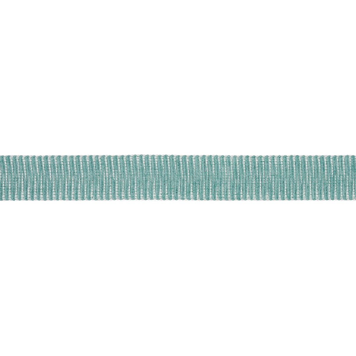 Schumacher Pierce Tape Indoor/Outdoor Aqua Trim