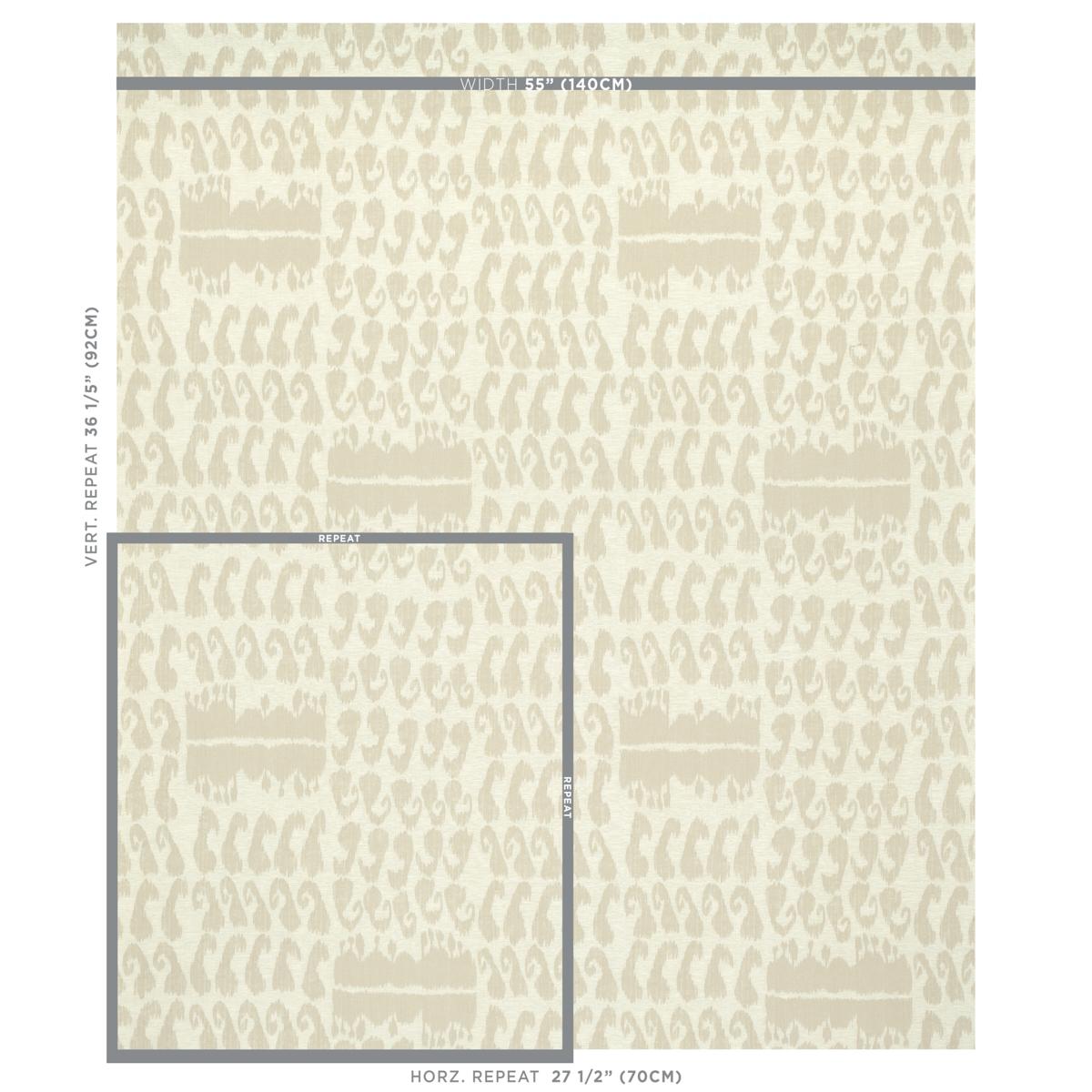 Schumacher Nallamala Fabric Ivory Fabric