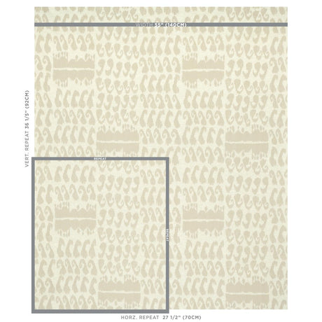 Schumacher Nallamala Fabric Ivory Fabric