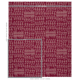 Schumacher Nallamala Fabric Garnet Fabric