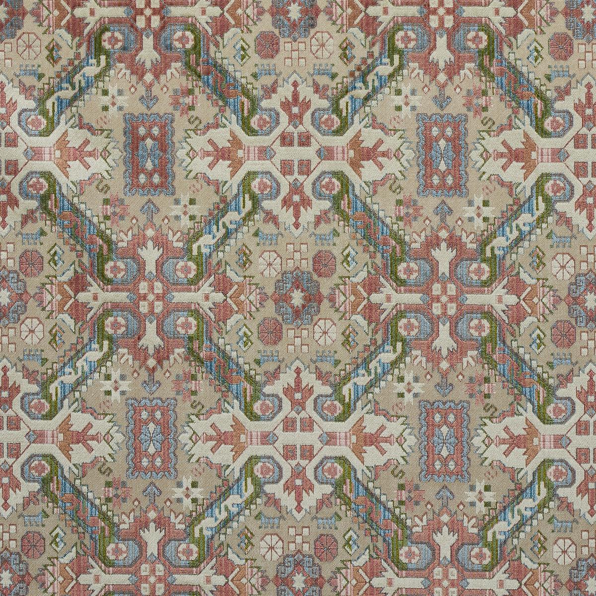 Schumacher Tiraz Velvet Multi Fabric