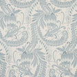 Schumacher Orley Jaquard Blue On Light Blue Fabric