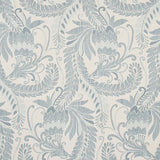Schumacher Orley Jaquard Blue On Light Blue Fabric