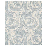 Schumacher Orley Jaquard Blue On Light Blue Fabric