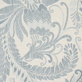 Schumacher Orley Jaquard Blue On Light Blue Fabric