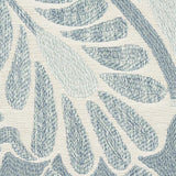 Schumacher Orley Jaquard Blue On Light Blue Fabric