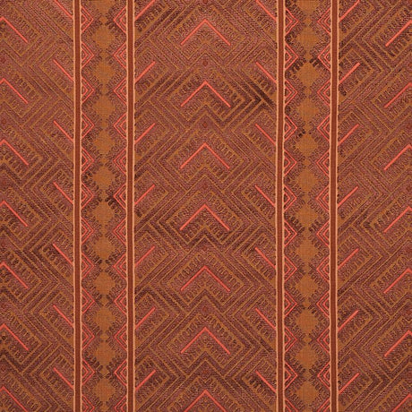 Schumacher Parvin Velvet Copper Fabric