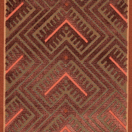 Schumacher Parvin Velvet Copper Fabric