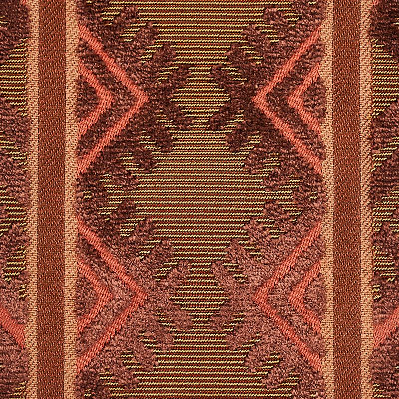 Schumacher Parvin Velvet Copper Fabric