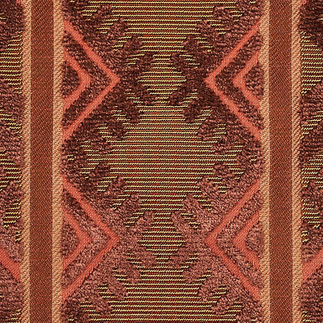 Schumacher Parvin Velvet Copper Fabric