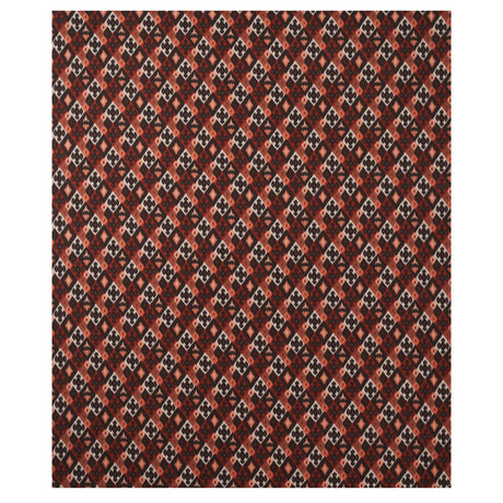 Schumacher Sasha Diamond Ikat Terracotta Fabric