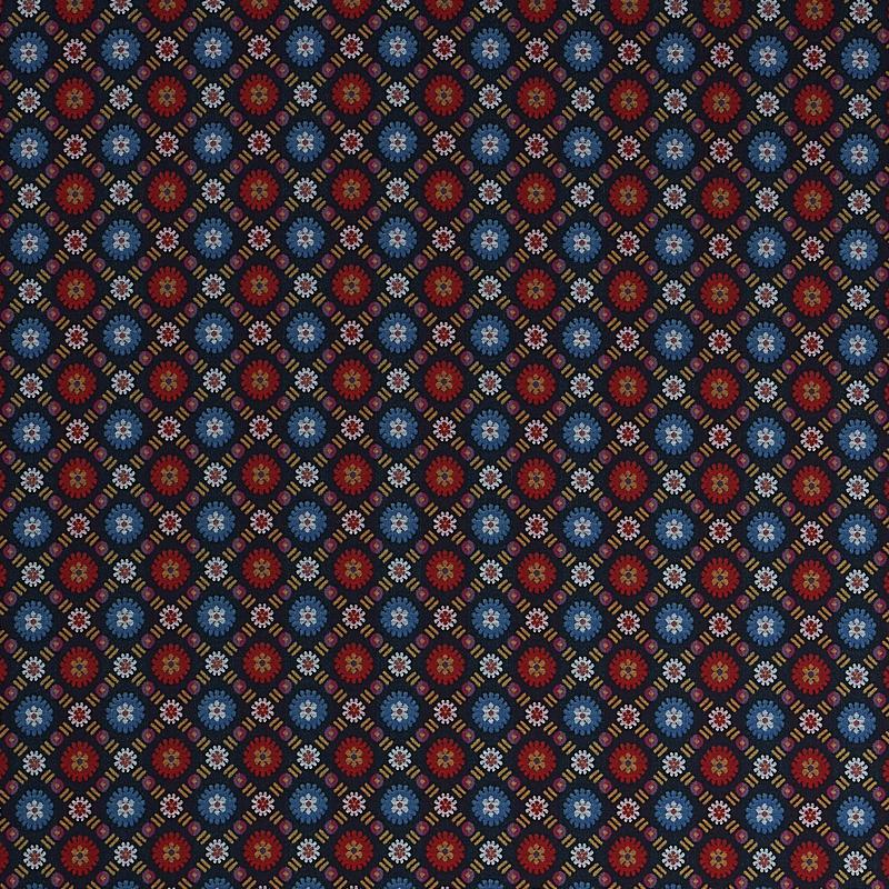 Schumacher Larissa Navy Fabric