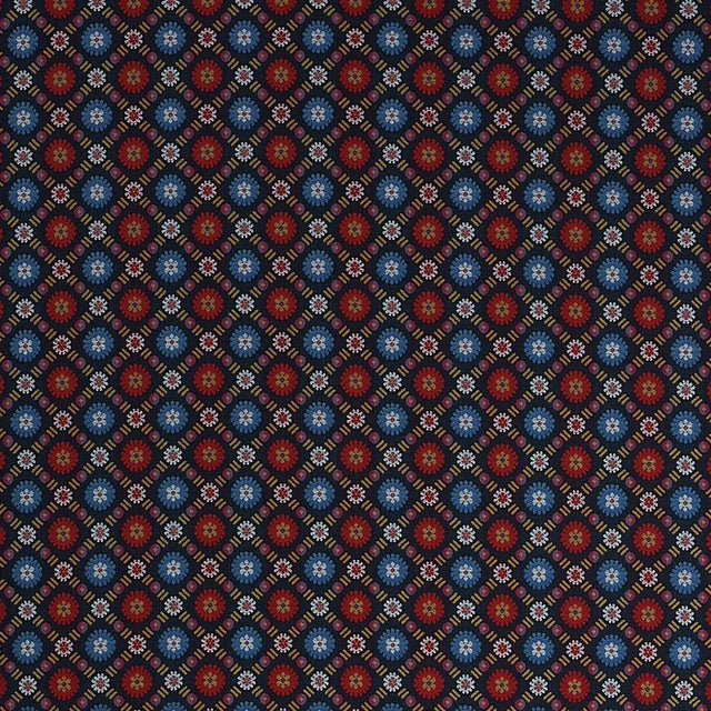 Schumacher Larissa Navy Fabric