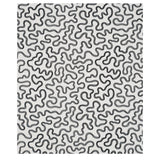 Schumacher Riley Embroidery Black On Ivory Fabric