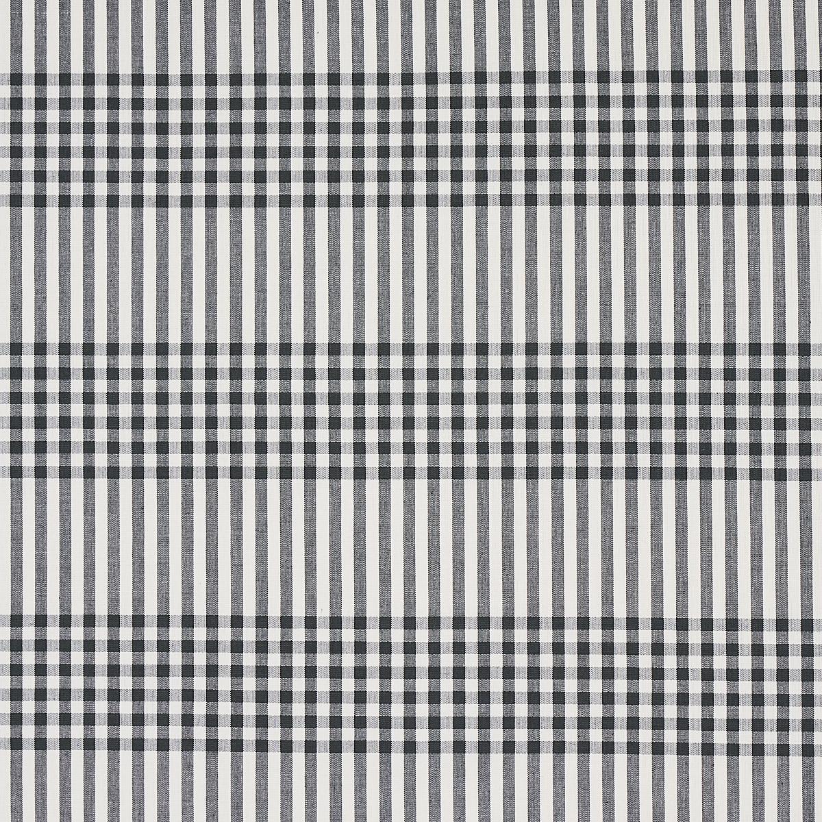 Schumacher Bergen Plaid Slate Fabric