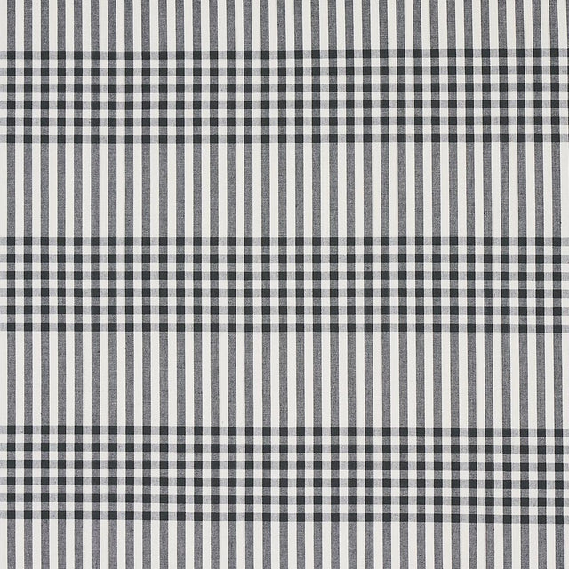 Schumacher Bergen Plaid Slate Fabric