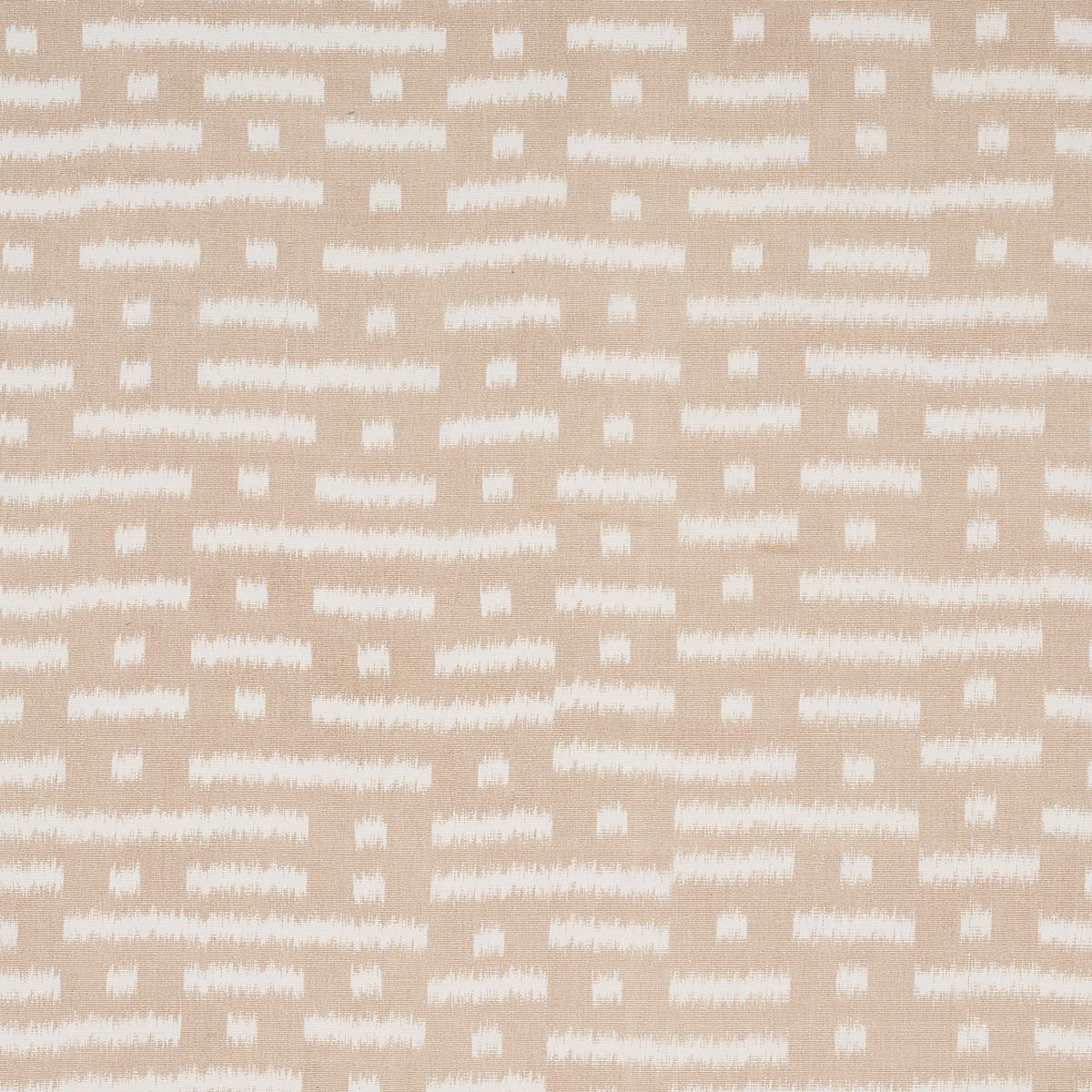 Schumacher Abstract Ikat Natural Fabric