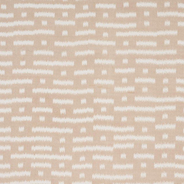 Schumacher Abstract Ikat Natural Fabric