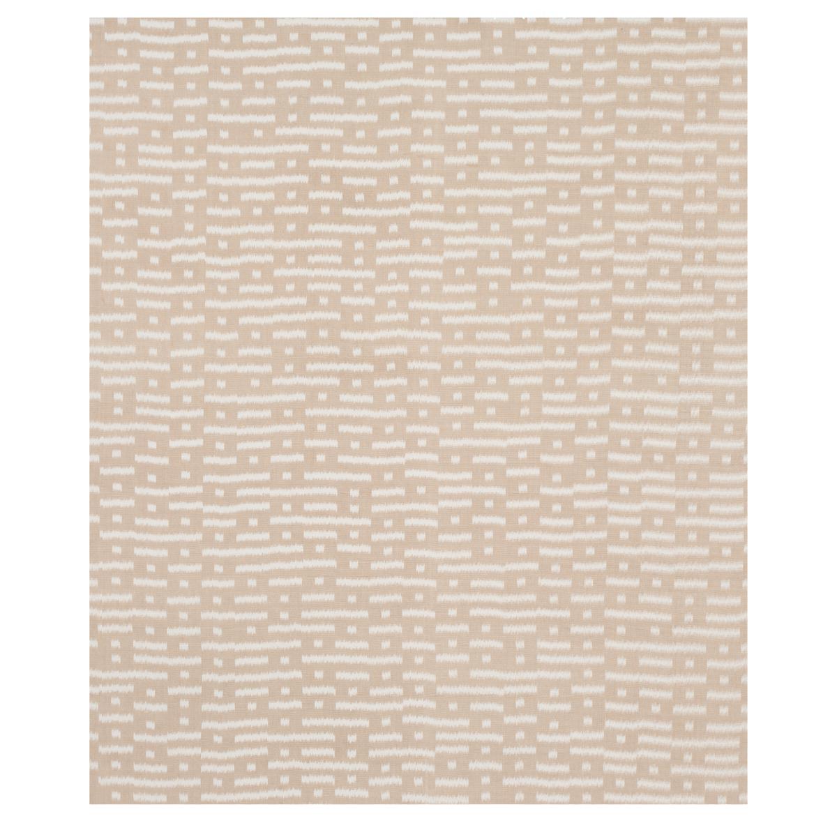 Schumacher Abstract Ikat Natural Fabric