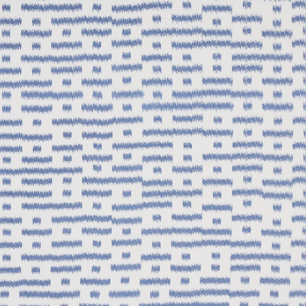 Schumacher Abstract Ikat Indigo Fabric