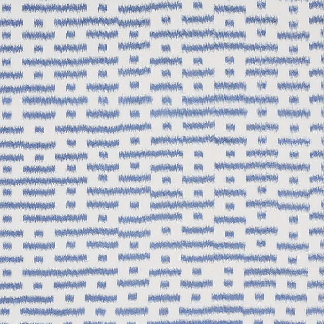 Schumacher Abstract Ikat Indigo Fabric