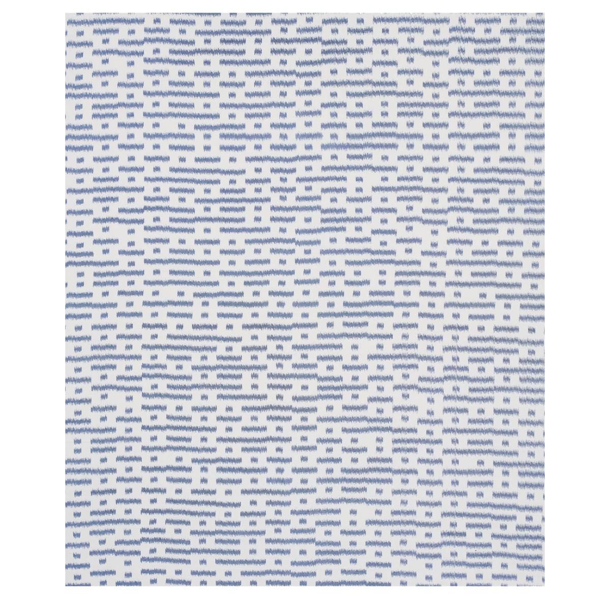 Schumacher Abstract Ikat Indigo Fabric