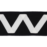 Schumacher Ivory On Black Legere Appliqu Tape