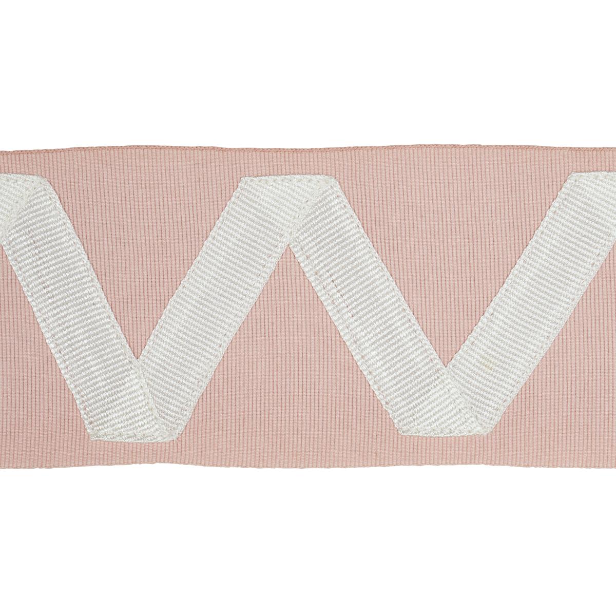 Schumacher Ivory On Blush Legere Appliqu Tape