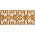 Schumacher Ocher On Unbleached Knotted Trellis Tape