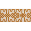 Schumacher Ocher On Unbleached Knotted Trellis Tape