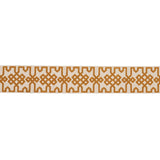 Schumacher Ocher On Unbleached Knotted Trellis Tape