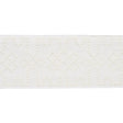 Schumacher White On White Knotted Trellis Tape